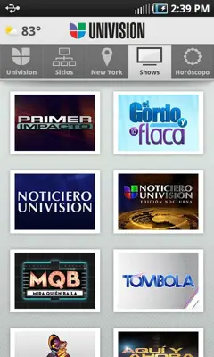 Univision android App screenshot 1